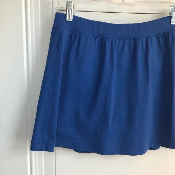 🔴 4/$15 REEBOK cobalt blue perforated mini athletic skirt skort size M in EUC - Picture 4 of 12